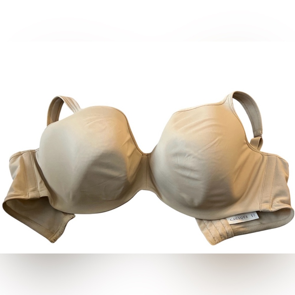 Cacique Lined Full Coverage Underwire Tan Balconette Bra 44G